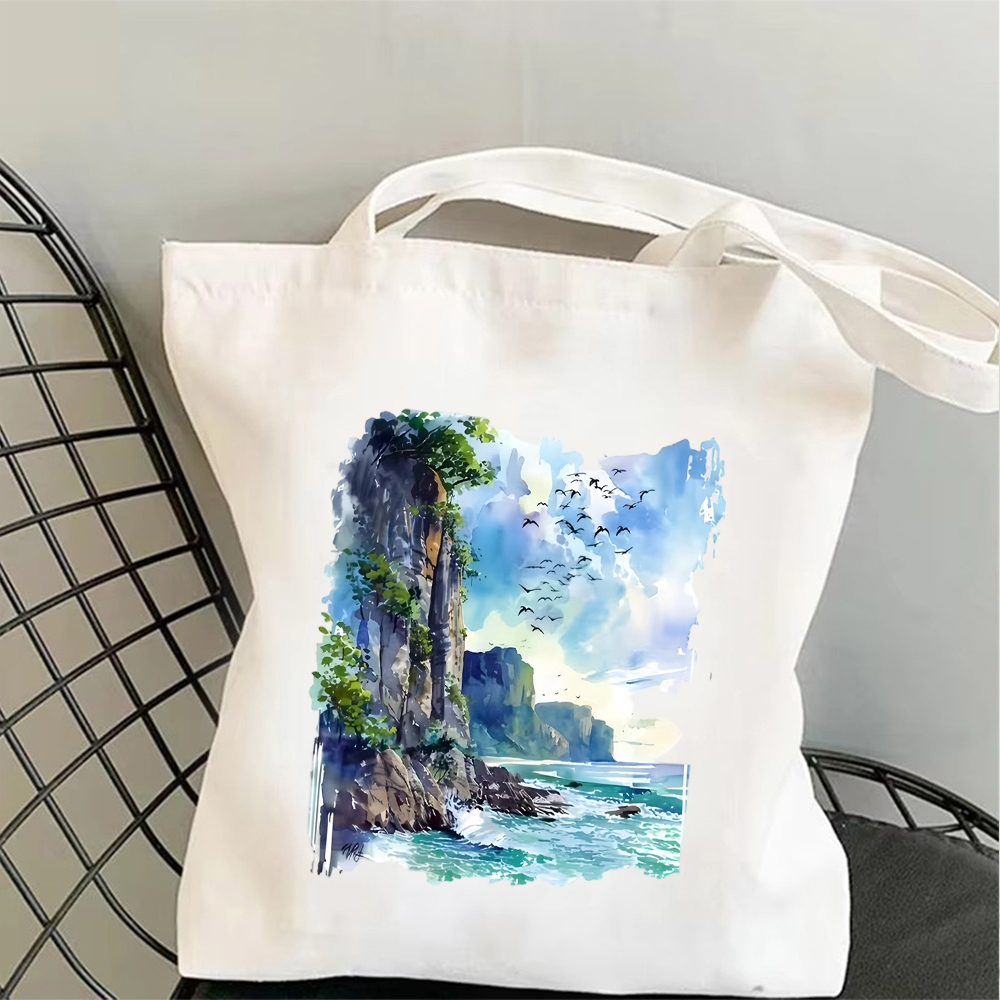 Tropical Beach Canvas Tote Bag - Tote Bag Canvas Print review and price