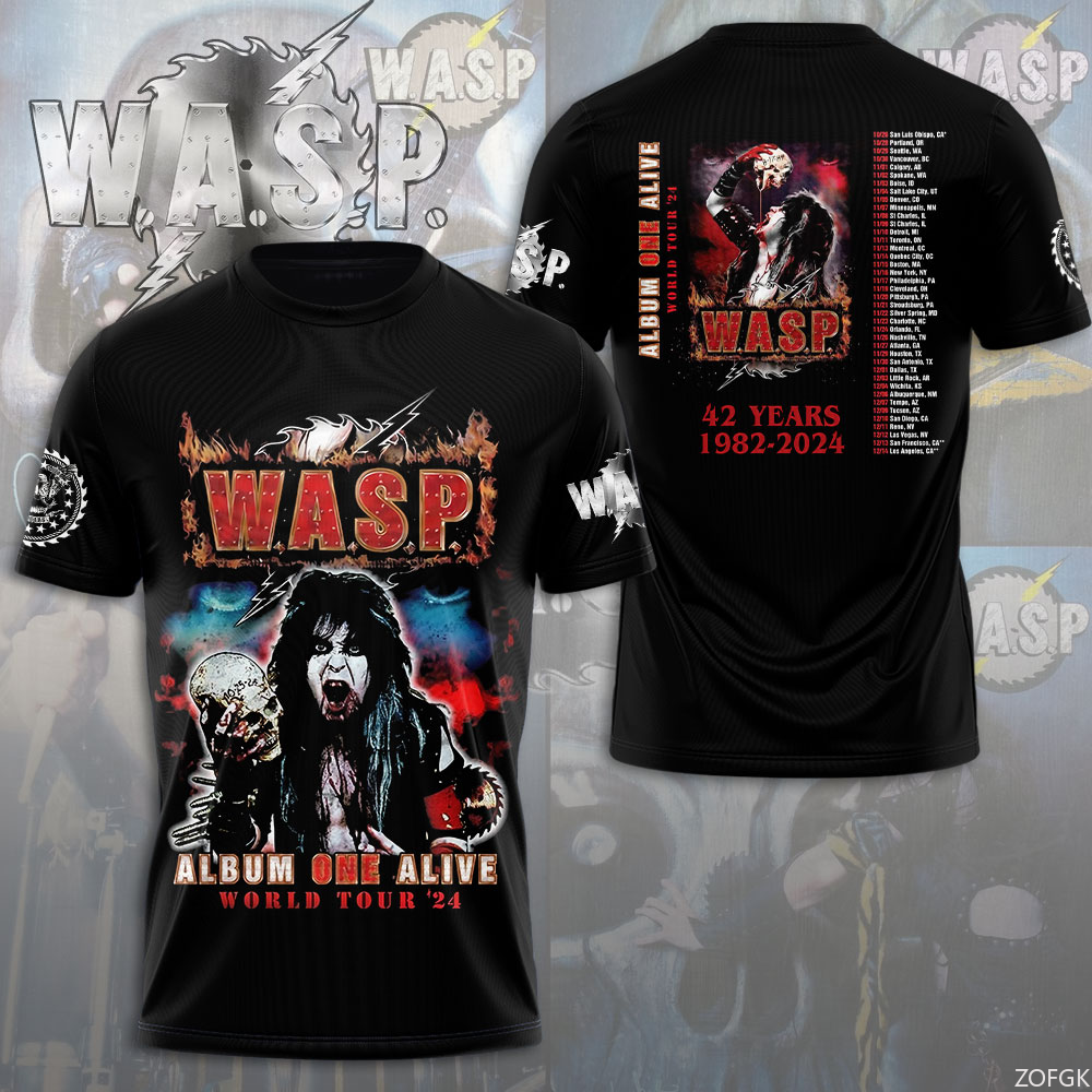 W.A.S.P Rock 3D Printing T-shi - Street Fashion Y2K review and price