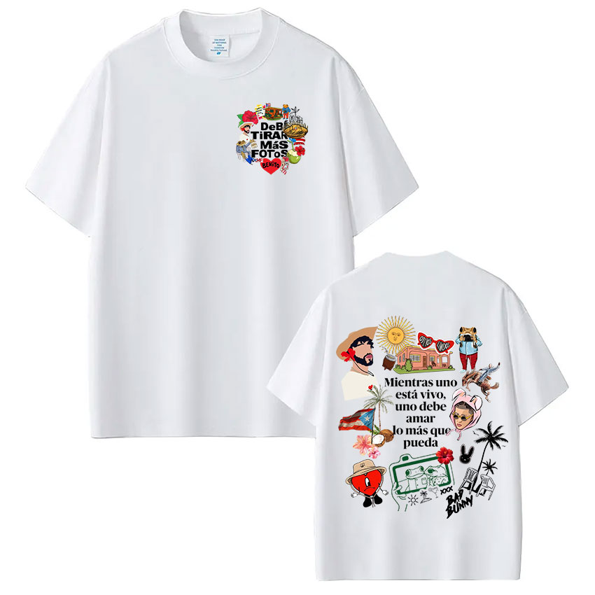 Rapper Bad Bunny T-shirt Debi  - Foto Street Fashion review and price
