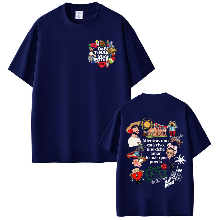 Rapper Bad Bunny T-shirt Debi  - Foto Street Fashion review and price