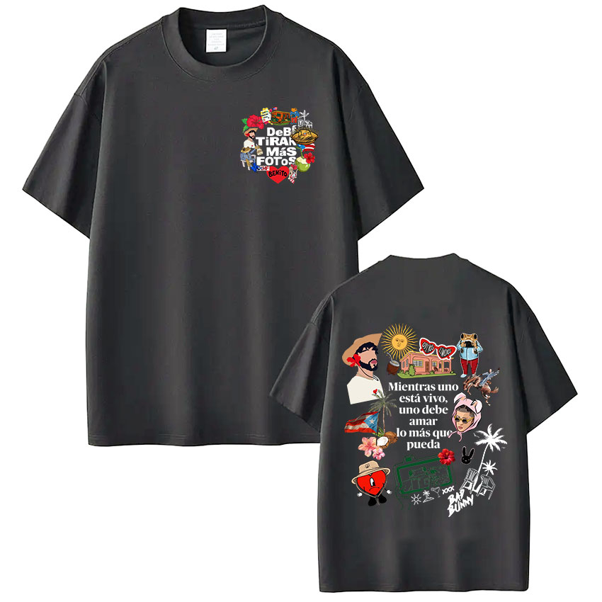 Rapper Bad Bunny T-shirt Debi  - Foto Street Fashion review and price