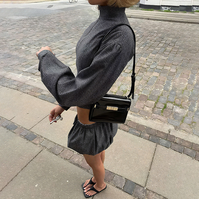 TARUXY Zipper Coat Sexy Shorts - Street Fashion Jacket review and price