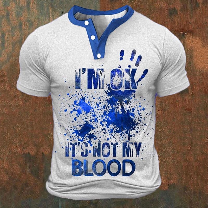 Funny 3D Letter Print Men's He - Street Fashion Style review and price
