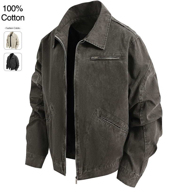 Oversize Loose Men's Denim Jac - Street Fashion Jacket review and price