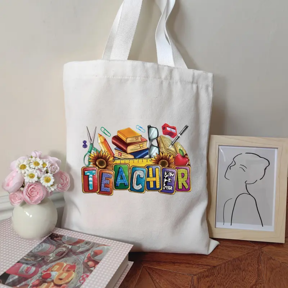 Color Block Teacher Letter Wit - Tote Bag Canvas Print review and price
