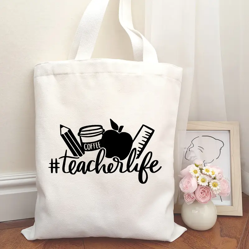 Color Block Teacher Letter Wit - Tote Bag Canvas Print review and price