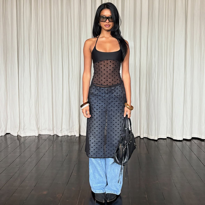 Absobe Sexy Mesh Polka Dot See - Street Fashion Youtube review and price