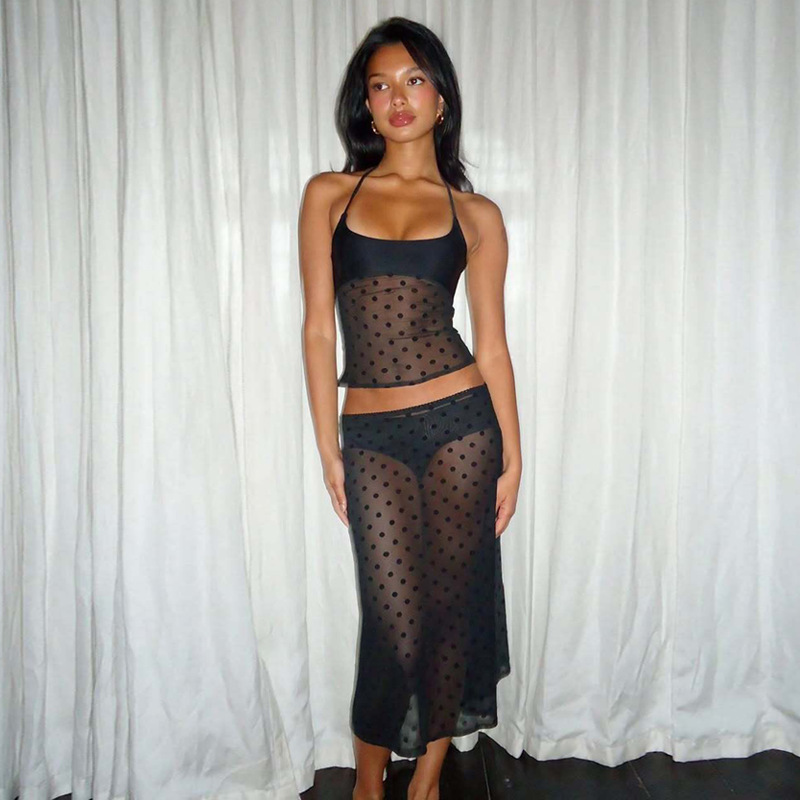 Absobe Sexy Mesh Polka Dot See - Street Fashion Youtube review and price